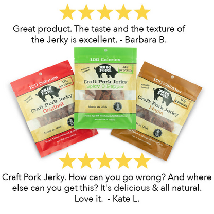 Craft Pork Jerky - 1 Case (8 X 2.25 oz. packs)