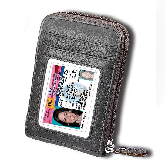 Zip Vault RFID Blocker Card Holder And Wallet